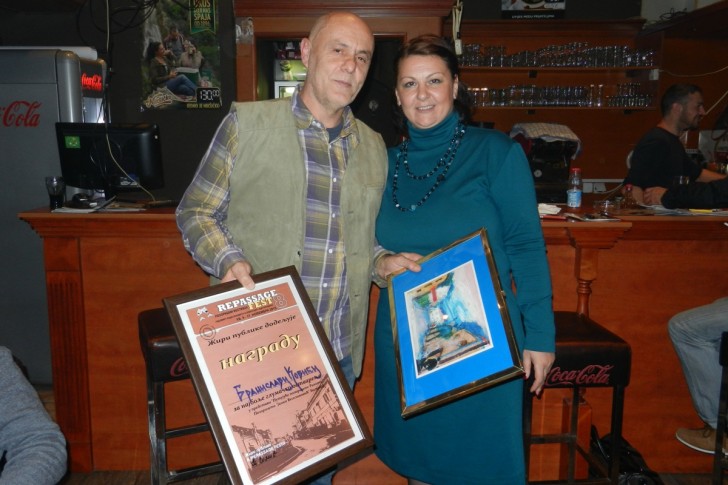 Branislav Ković sa Mirjanom Simić, članom žirija publike