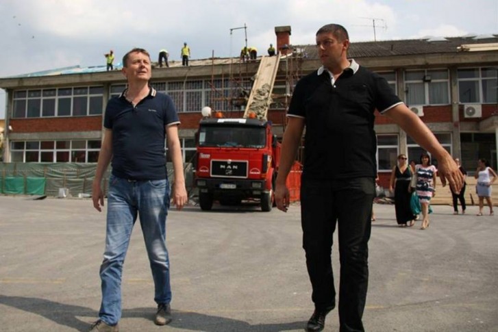 Glišić tokom obilaska gradilišta
