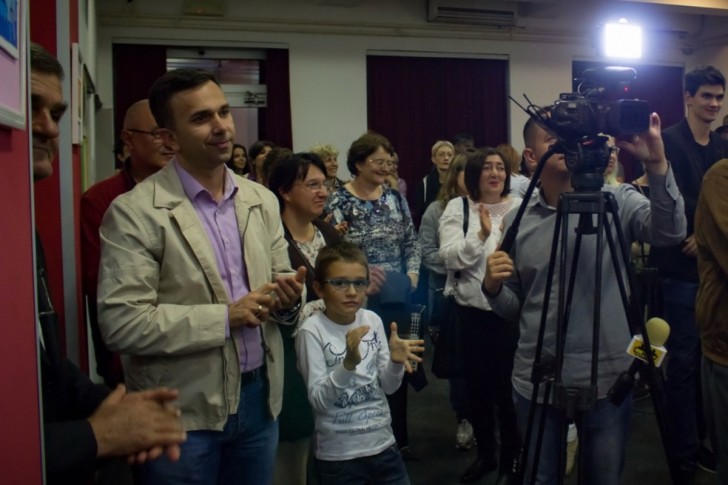 Predsednik Mionice na otvaranju izložbe