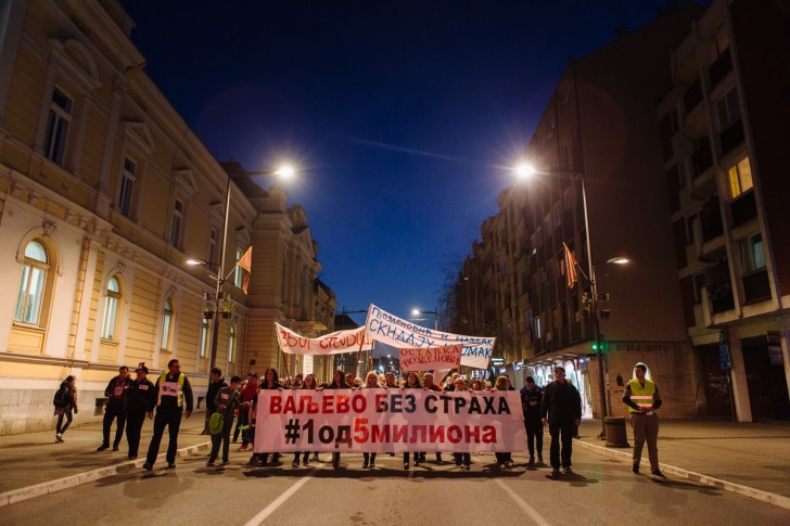 Protesti Valjevo bez straha - #1 od 5 miliona