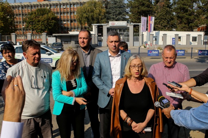 Konferencija za novinare ispred Krušika