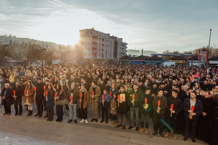 Moleban i litija u Valjevu podrška narodu u Crnoj Gori