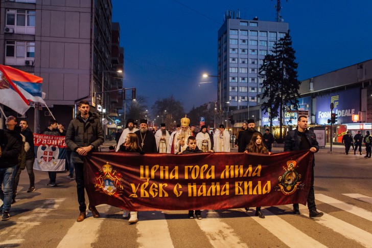 Moleban i litija u Valjevu podrška narodu u Crnoj Gori