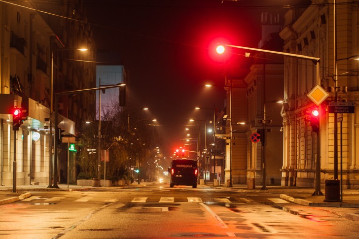 Policijski čas u Valjevu, april 2020.