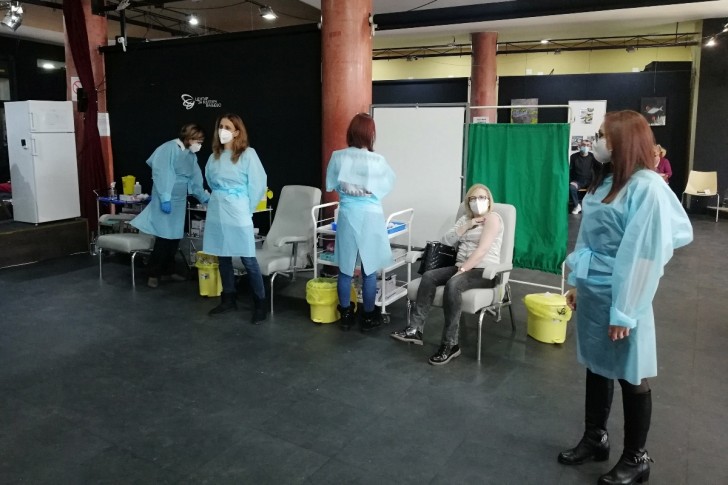 Vakcinacija u holu Centra za kulturu