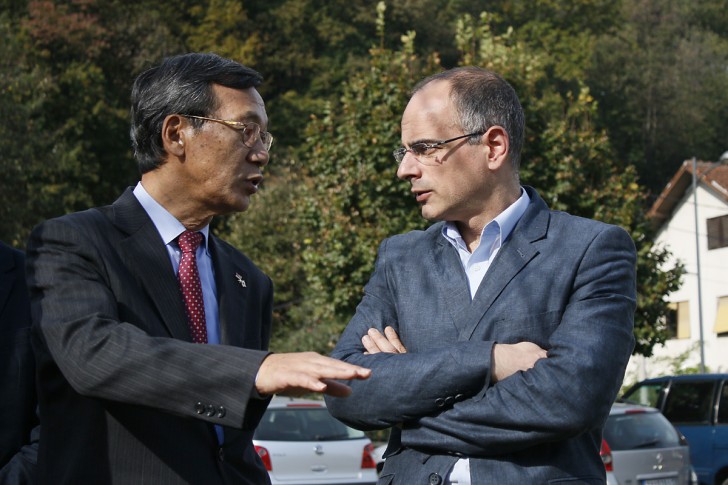 Ambasador Masafumi Kuroki i Marko Blagojević