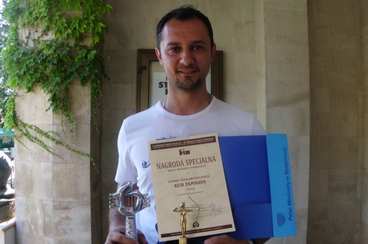 Nemanja Jovanović sa nagradom iz Poljske