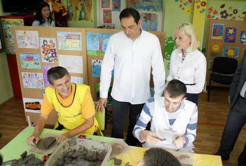 Ministar Vulin u Dnevnom boravku (foto: Đorđe Đoković)