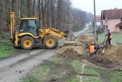 Radovi u ulici Tamnavskih partizana (foto: Milovan Milovanović)