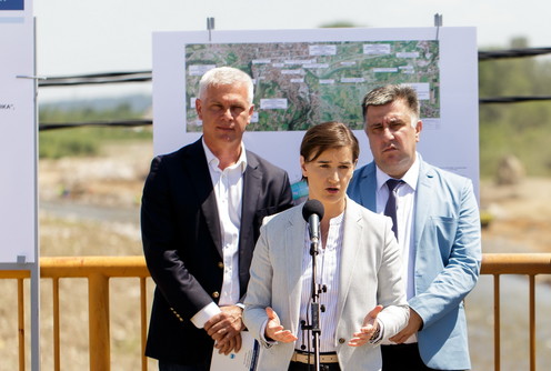 Ana Brnabić u Valjevu (foto: Đorđe Đoković)