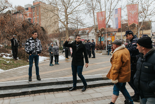 Marko Aćimović na Gradskom trgu (foto: Đorđe Đoković)