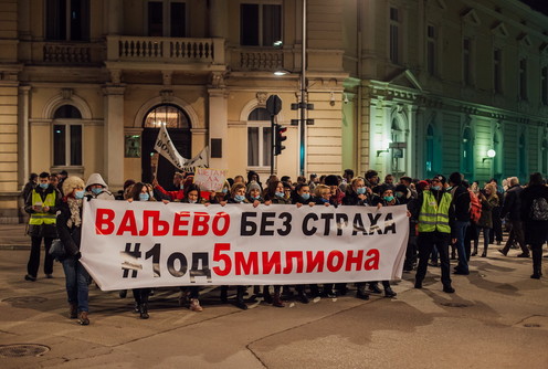 Protest 1 od 5 u Valjevu (foto: Đorđe Đoković)