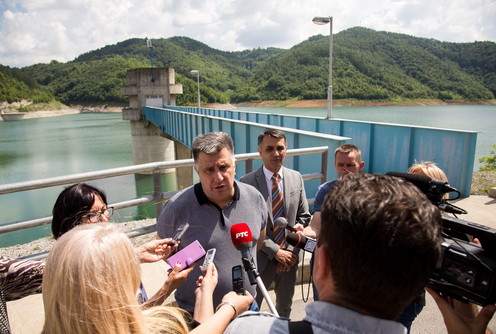 Gvozdenović i Mitrović na akumulaciji Stubo-Rovni (foto: Đorđe Đoković)