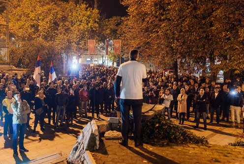 Skup podrške Sloboda za Aleksandra (foto: Đorđe Đoković)
