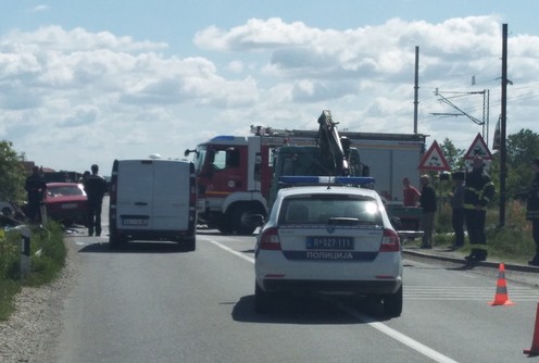 Saobraćajka u Popučkama (foto: Kolubarske.rs)
