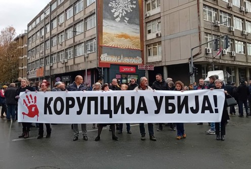 Skup Korupcija ubija (foto: Kolubarske.rs)
