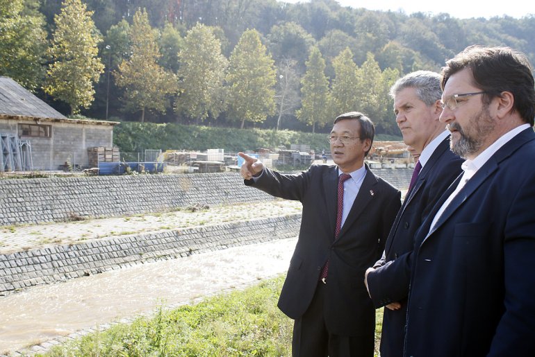 Ambasador Masafumi Kuroki, Stanko Terzić i Žarko Kovač (oktobar 2014.) (foto: Đorđe Đoković)