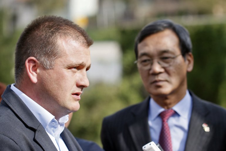 Državni sekretar Atila Juhas i ambasador Japana Masafumi Kuroki