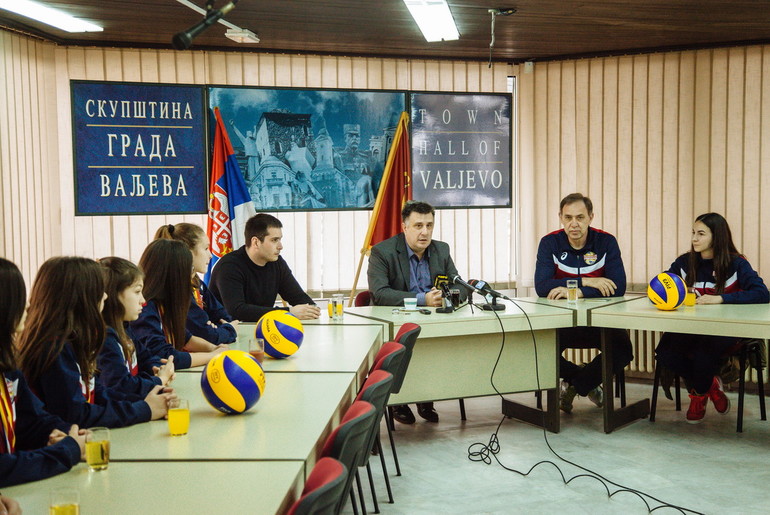 Prijem kod gradonačelnika za odbojkašice (foto: Đorđe Đoković)