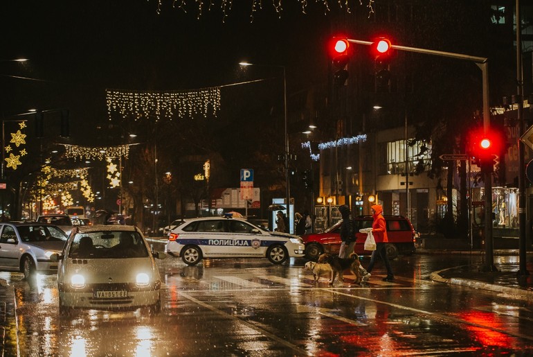 Raskrsnica u centru grada (foto: Đorđe Đoković)