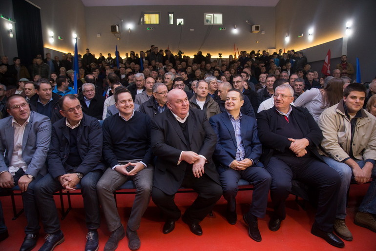 Predizborni skup SPS-JS-SRS u Mionici (ilustracija) (foto: Đorđe Đoković)