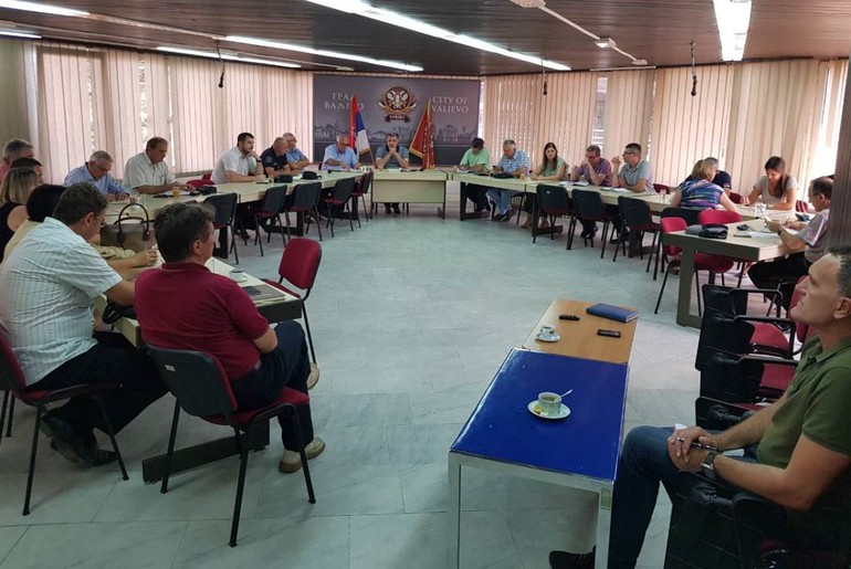 Sednica Štaba za vanredne situacije (foto: www.valjevo.rs)