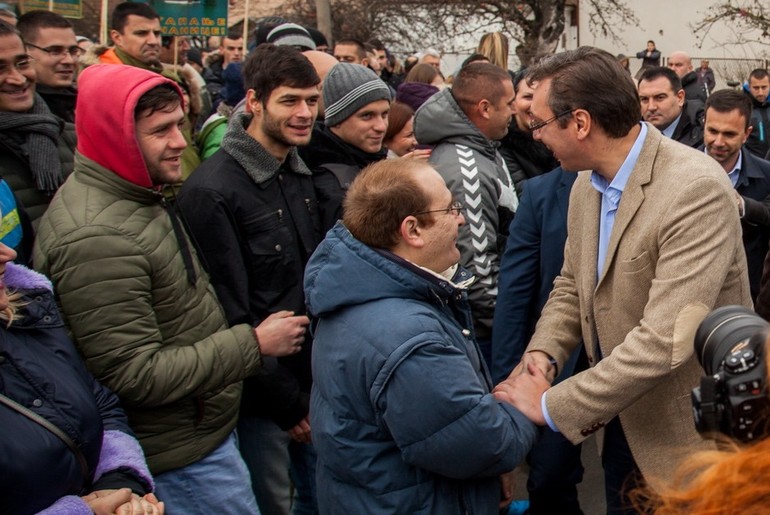 Aleksandar Vučić u Valjevu (foto: Đorđe Đoković)