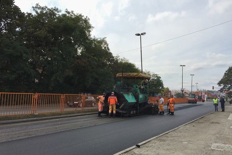 Radovi na duplim trakama (foto: Đorđe Đoković)