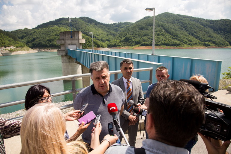Gvozdenović i Mitrović na akumulaciji Stubo-Rovni (foto: Đorđe Đoković)