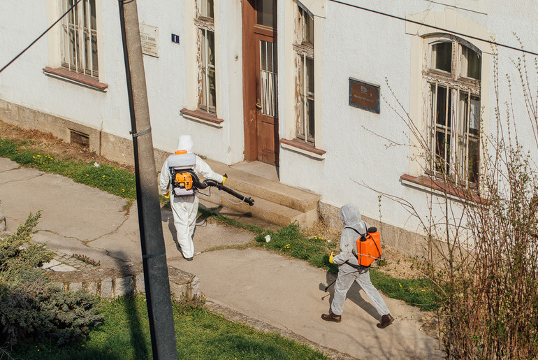 Dezinfekcija (foto: Đorđe Đoković)