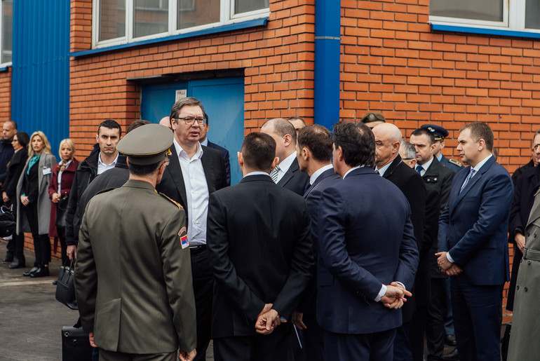 Aleksandar Vučić u Krušiku (ilustracija) (foto: Đorđe Đoković)