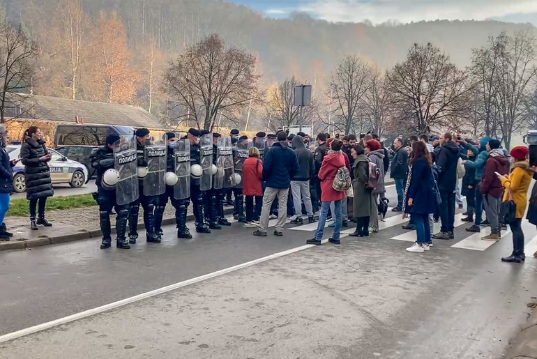 Blokada (foto: skrinšot)