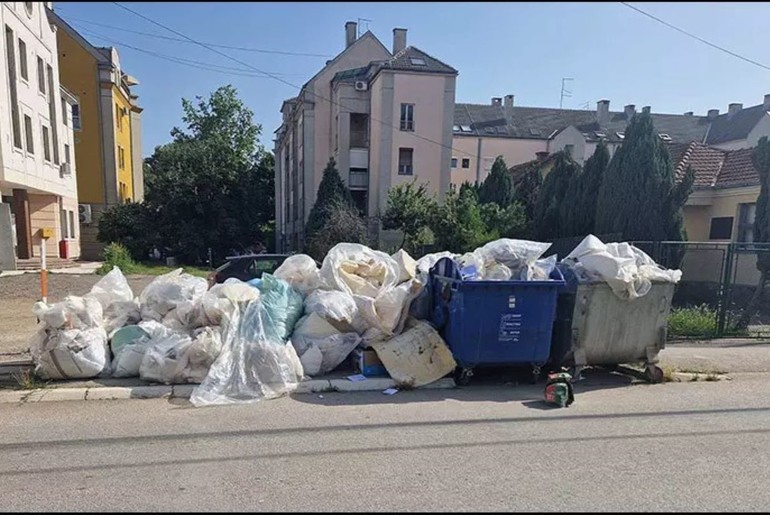 Smeće u ulici Vojvode Stepe (foto: Ozon Press)