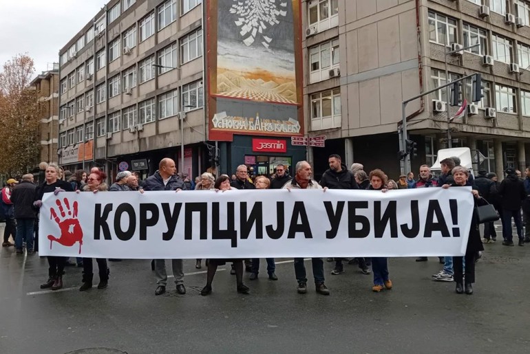 Skup Korupcija ubija (foto: Kolubarske.rs)